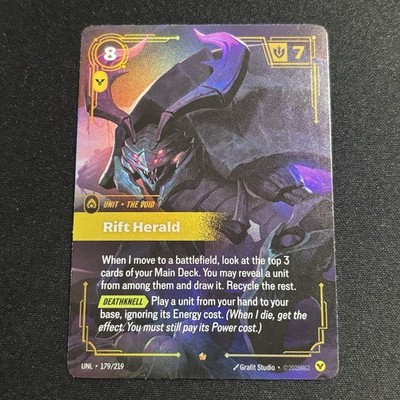 Rift Herald 179/219 - Riftbound Unleashed - Epic Near-Mint Foil English