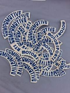 Compomotive Motorsport Wheels Vinyl Decal Sticker Race Rally Compomotive TH 13"