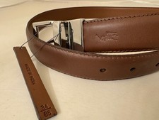 Polo Ralph Lauren Brown Leather Dress Belt Mens Size 34/85