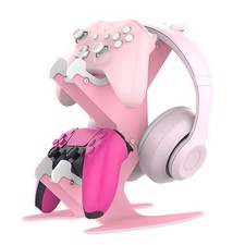 Controller Holder Pink, Headset Stand, Headphone Holder Hanger Mount Universa...