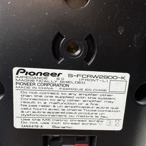 Pioneer Surround Sound (5) SPEAKER SET S-FCRW2900-K - Black - Picture 9 of 11