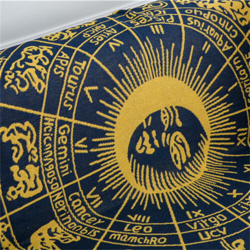 Tapestry Sun Woven Throw Blanket Celestial Moon Stars Reversible Area Rug Fringe - Picture 7 of 72