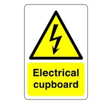 Electrical cupboard sign - PVC, Sticker or Diabond