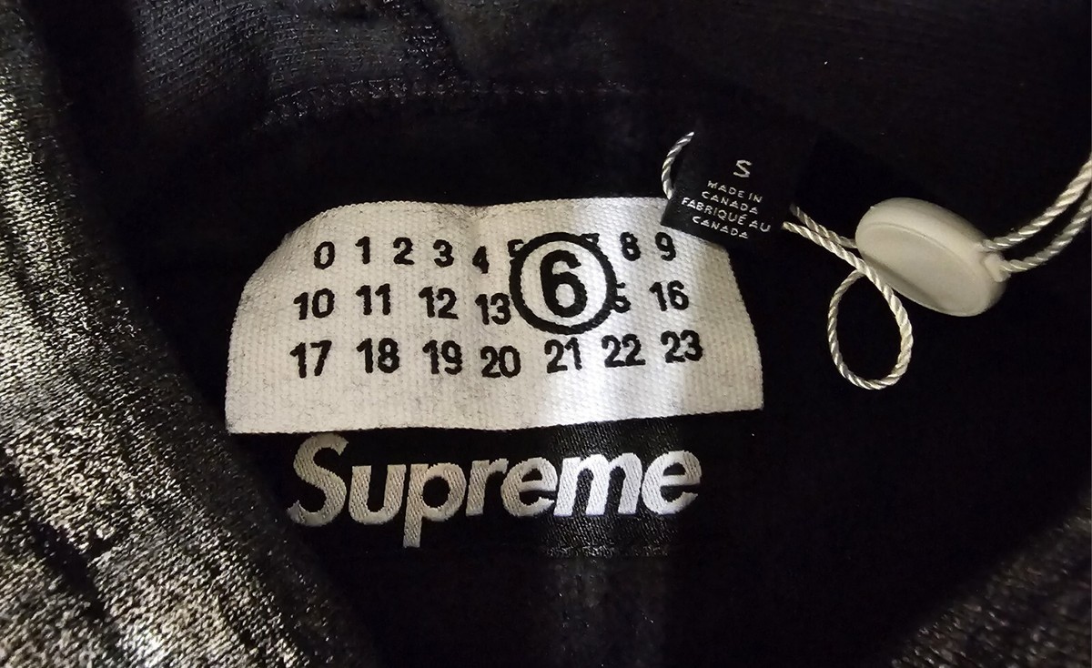 Supreme MM6 Maison Margiela Foil Box Logo Hooded Sweatshirt Supreme MM6 Maison Margiela Foil Box Logo Hooded Sweatshirt