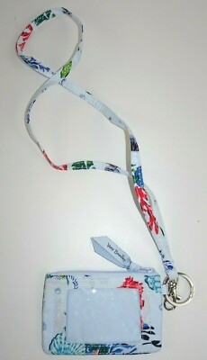 Vera Bradley Zip ID Case and Lanyard Set ANCHORS AWEIGH