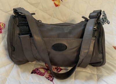 ROCHAS Lambskin Grey Leather Small Purse Bag