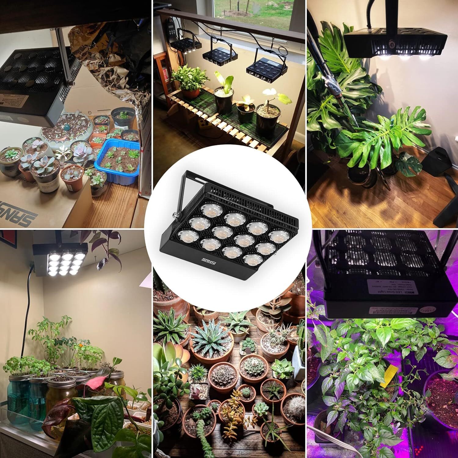 450W LED Grow Light Hydroponic Full Spectrum Indoor Veg Flower Plants ...