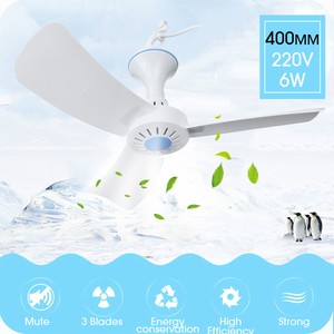 400mm 3 Blade Mini Portable Ceiling Hanging Fan Switch Speed