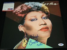 Aretha Franklin signed Album, Respect, Amazing Grace,Jump to It, PSA/DNA Z51224