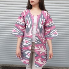 Organic Ikat Robe from Uzbekistan - Naturally Beautiful and Sustainable