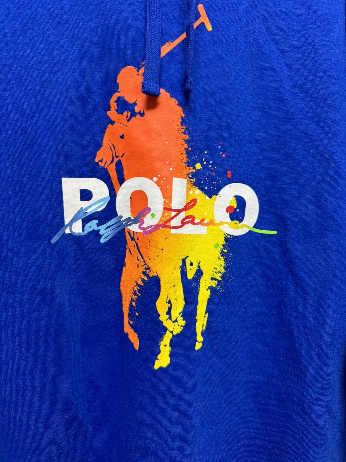 Felpa con cappuccio Polo Ralph Lauren Big Pony con grafica polo pile taglia M