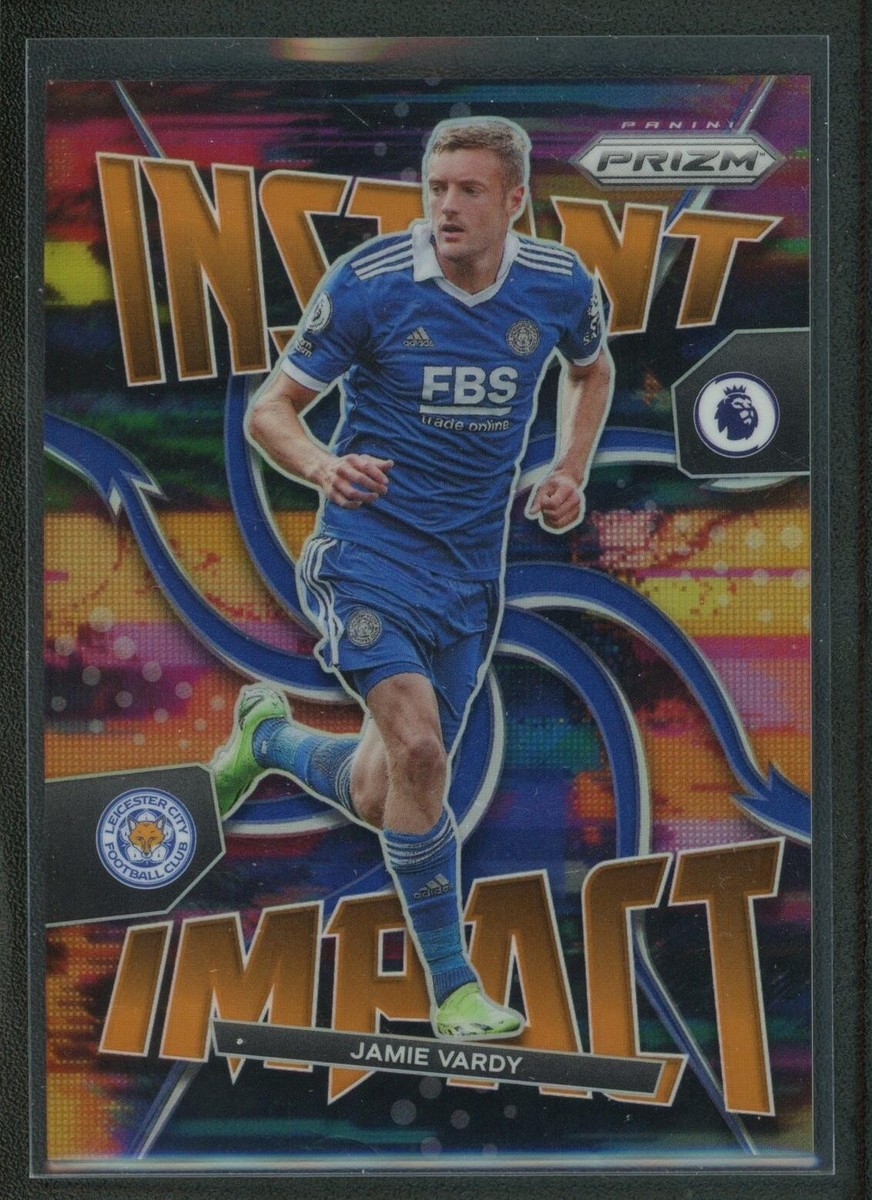 2022-23 JAMIE VARDY 19/25 PANINI PRIZM PREMIER LEAGUE ORANGE