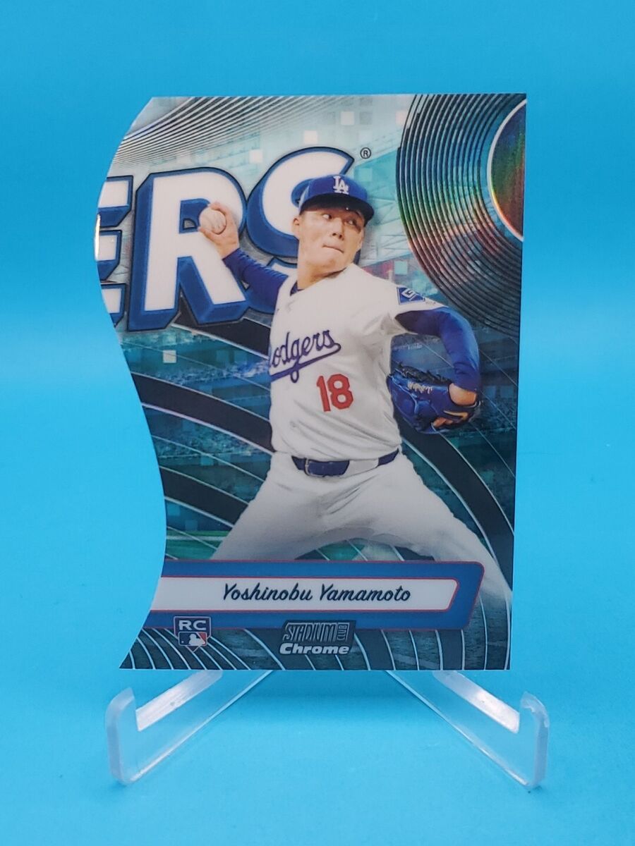 Yoshinobu Yamamoto 2024 Topps Stadium Club RC #TRI-18 Yoshinobu Yamamoto 2024 Topps Stadium Club RC #TRI-18