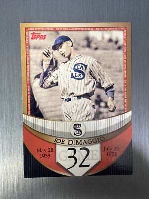 2007 TOPPS THE STREAK BEFORE THE STREAK JOE DIMAGGIO #JDSF32 NEW YORK YANKEES