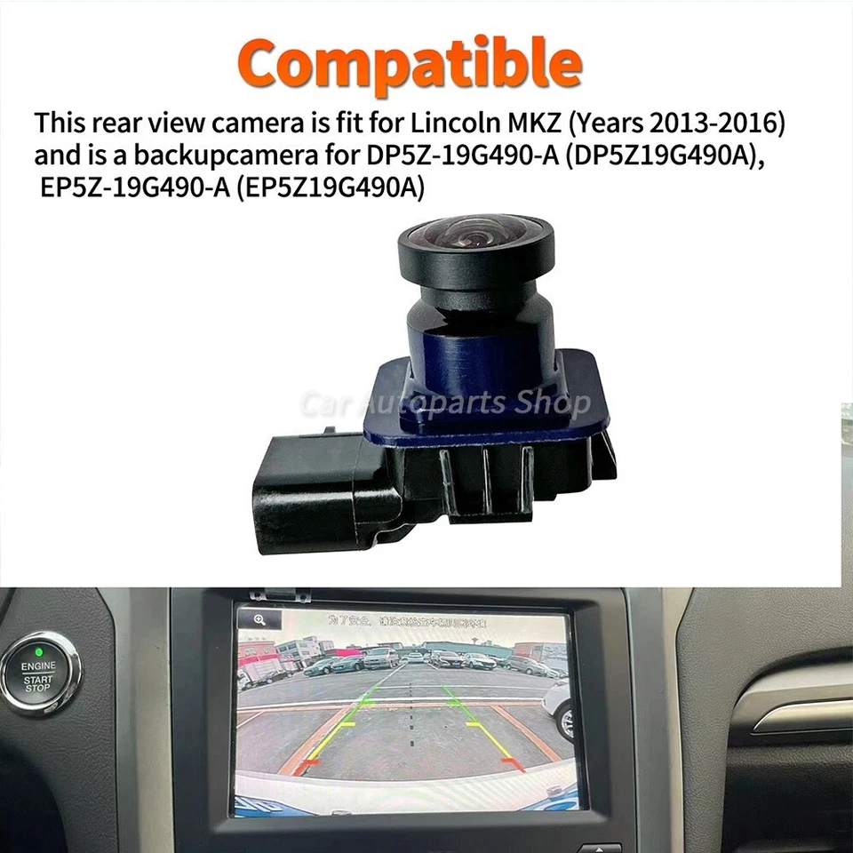Ajuste para câmera de backup de visão traseira Lincoln MKZ 2013-2016 EP5Z19G490A DP5Z19G490A - Imagem 2 de 4
