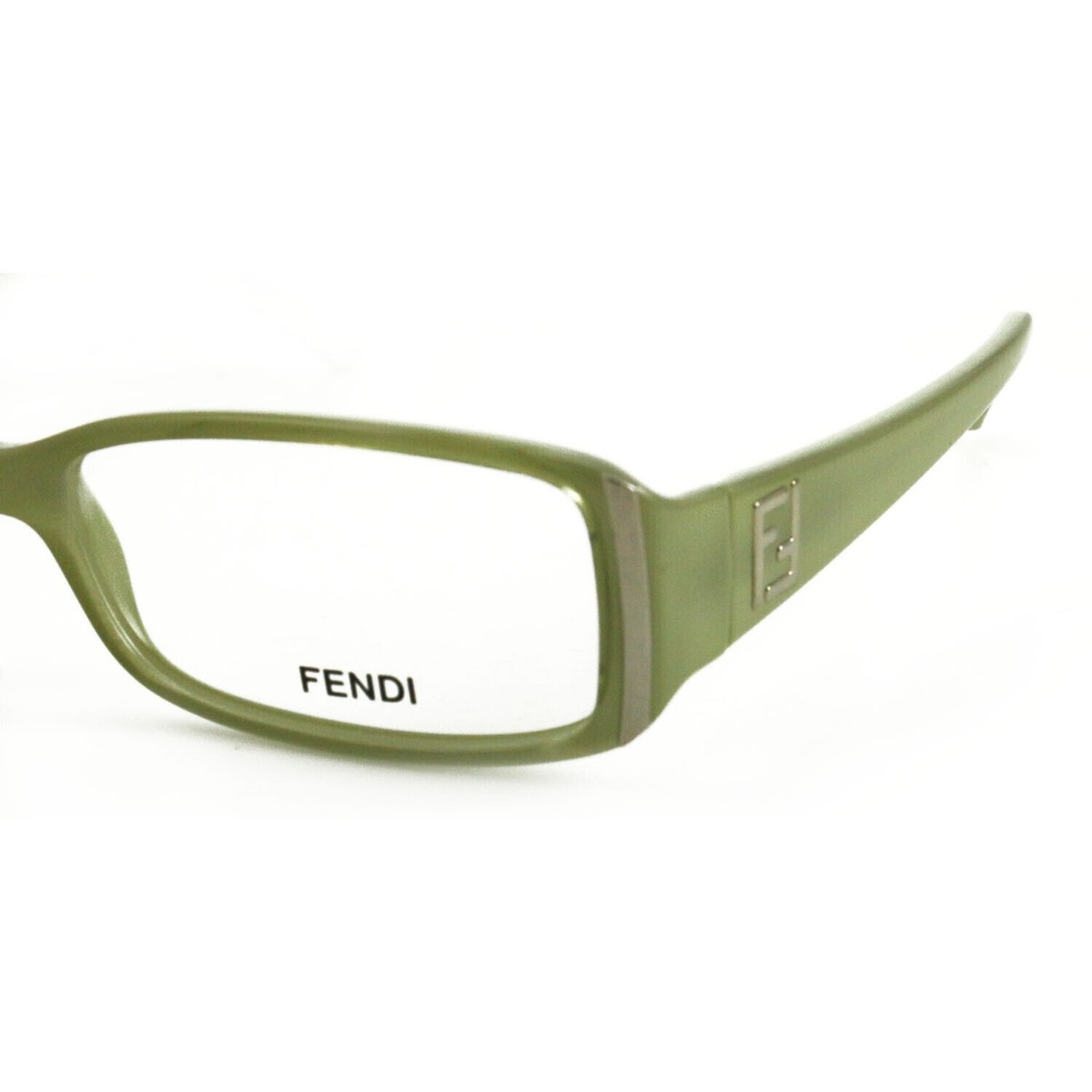Fendi Womens FF862 337 Sage Green Rectangle Eyeglasses