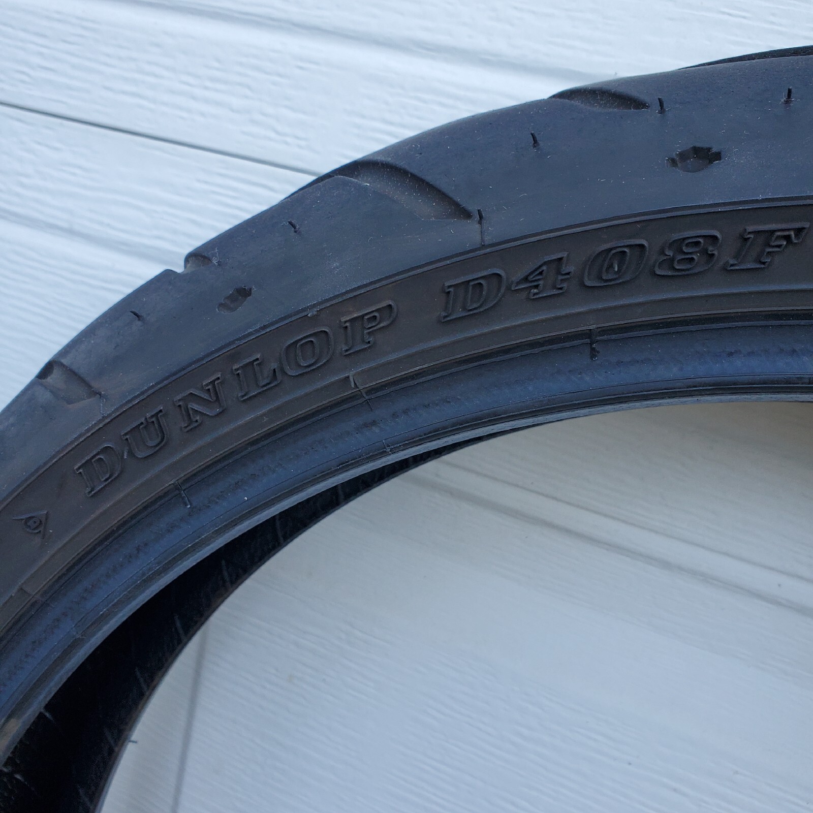 DUNLOP D408F 130/60B19 M/C 61H HARLEY DAVIDSON OEM FRONT TIRE Rim Wheel