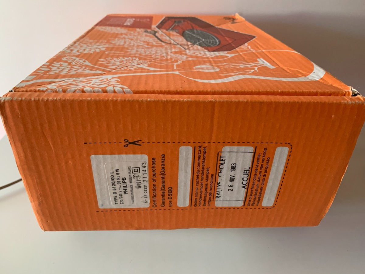 Platine Vinyle Philips D5120 Space Age – Vintage Orange – Pour Pièces