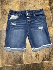 Girls Size 16 True Craft Denim Shorts 3snap