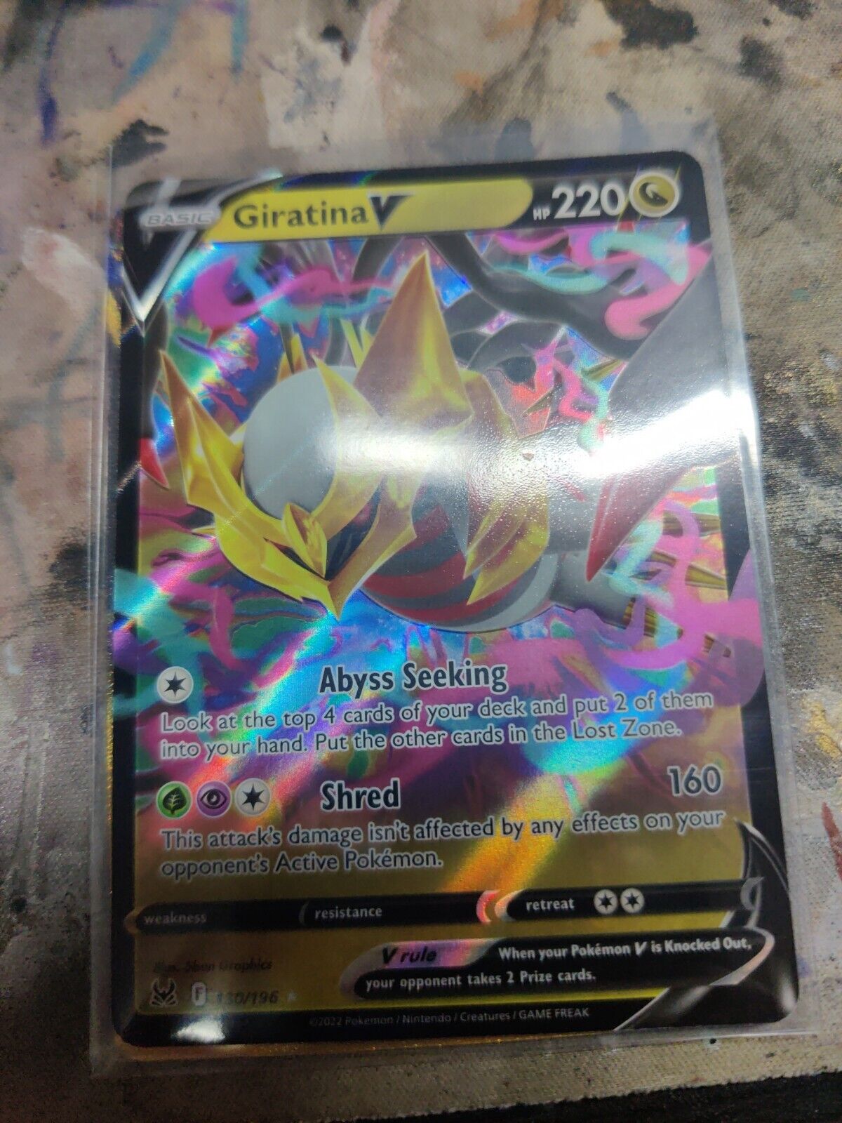 Pokemon Giratina V 130/196 Lost Origin Ultra Rare NM/M 2 card lot