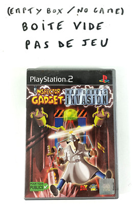 Playstation 2 PS2 VF Inspector Gadget Mad Robots Invasion NO GAME EMPTY BOX