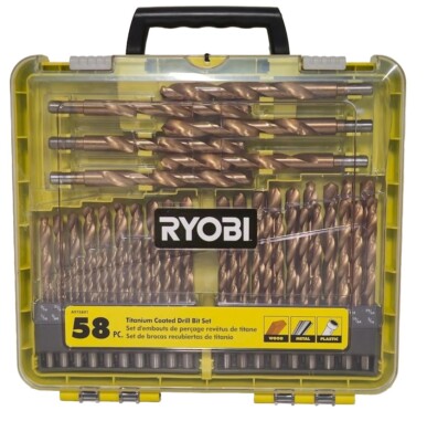 Titanium Drill Ryobi Impact Drill Bit Set Ryobi AR1860G Hex Shank