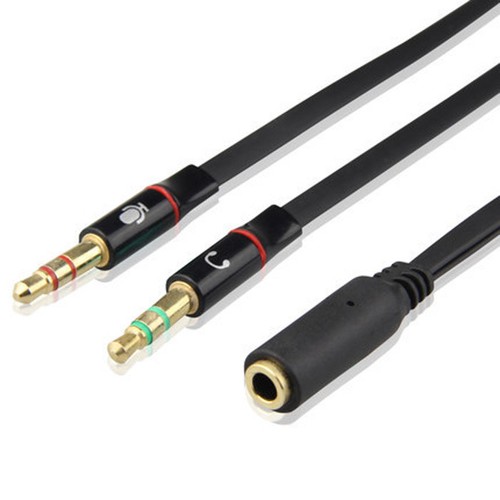 3.5mm Y Splitter 2 Jack Male to 1 