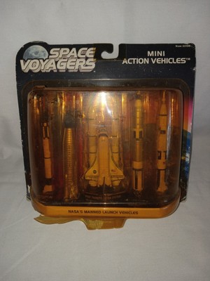 Space Voyagers Mini Action Vehicles Manned Launch Vehicles Damaged Box