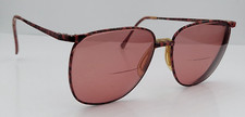 Vintage Marchon Brown Oval Metal Sunglasses FRAMES ONLY
