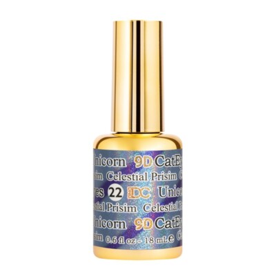 DND  DC 9D Cat Eye soak off gel  #22- Celestial Prism