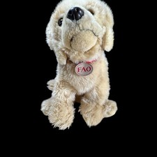 FAO Schwarz Golden Retriever Plush Dog 14" Stuffed Animal Toys R Us 2015 Lab