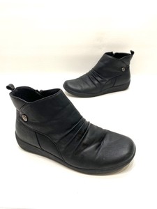 earth spirit black ankle boots