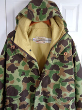 VTG CABELAS USA Frogskin Camo Hunting Jacket Men L GoreTex Insulate Outdoor Coat
