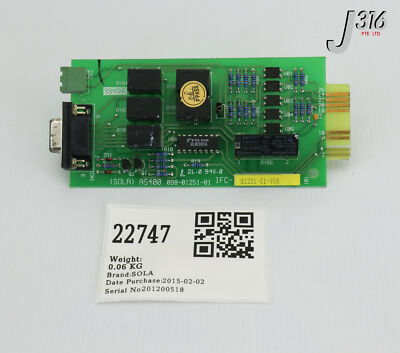 *・＊・* 22747 SOLA PCB ASSY, AS400, 098-01251-01 IFC-01251-01-950 | eBay