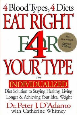 Eat Right 4 Your Type by Peter J. D'Adamo a Hardcover book FREE USA SHIPPING for