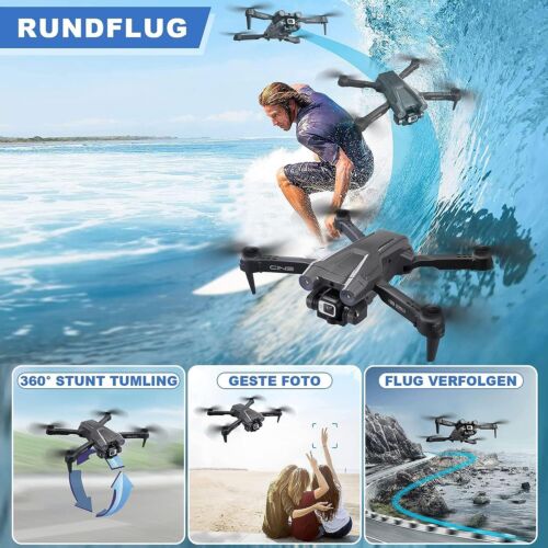 Foldable Drone with 4K Camera for Beginners,Adults RC Quadcopter W/ 2 Batteries - Picture 4 of 15
