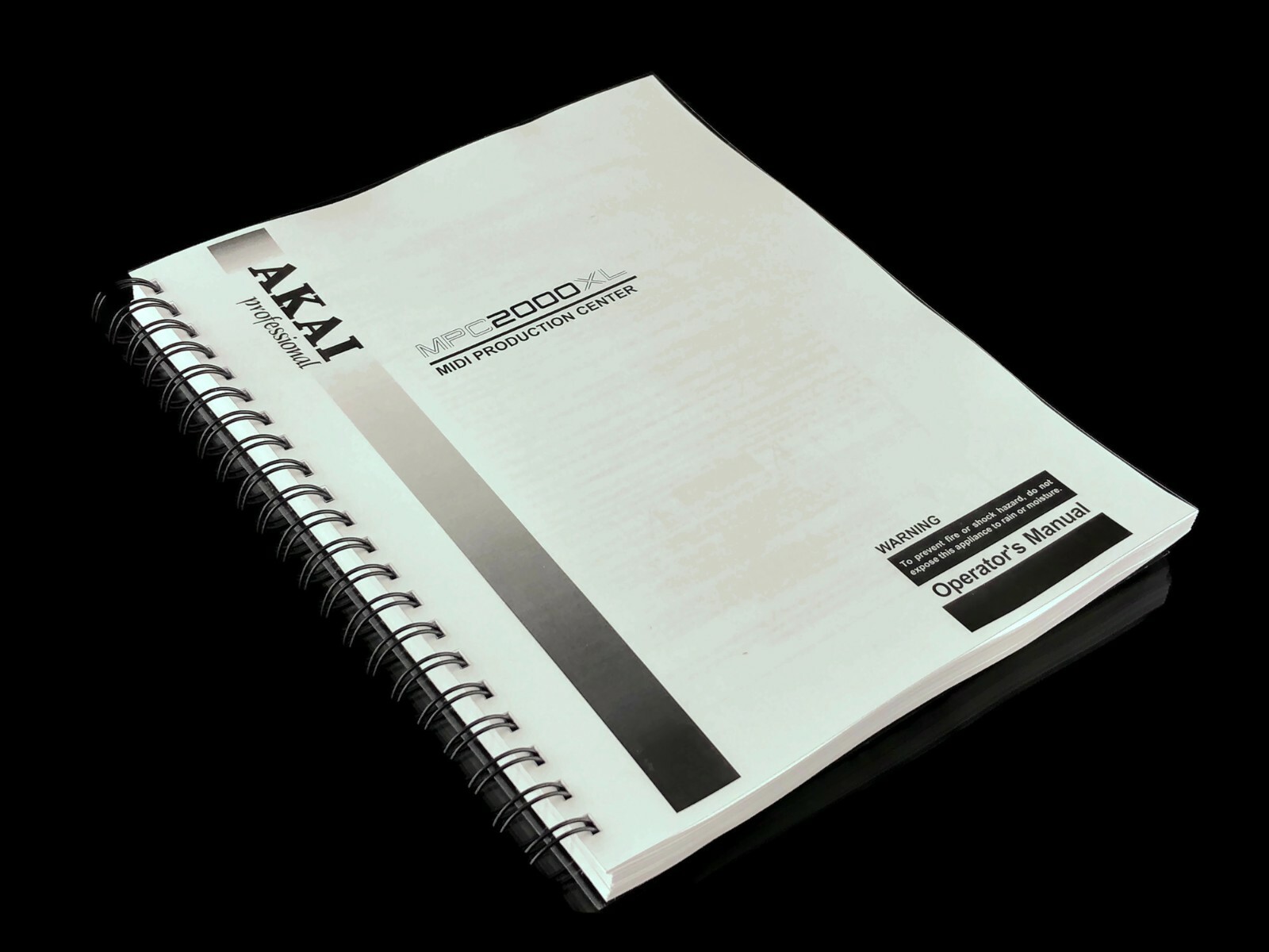 Akai MPC2000XL MIDI Production Center Operating User Instructions COIL BOUND