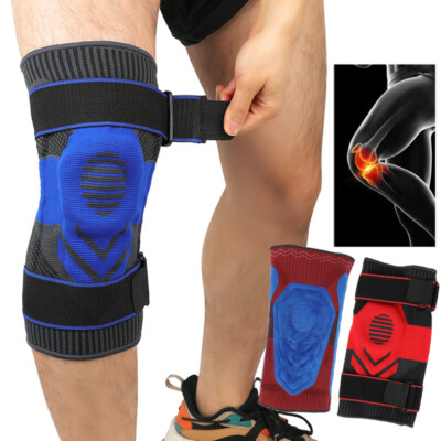 Gel Knee Sleeve Compression Brace Support For Sport Joint Pain Arthritis Relief