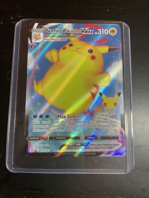Surfing Pikachu VMAX 009/025 25th Anniversary Celebrations Pokemon