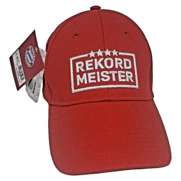 Fc Bayern MüNchen Baseballcap Fan Baseballkappe Logo FußBall Rekordmeister Neu-image