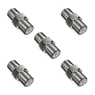 5x SAT Kabel Adapter Kupplung Verbinder Koaxialkabel 2x F-Buchse SAT TV Kabel