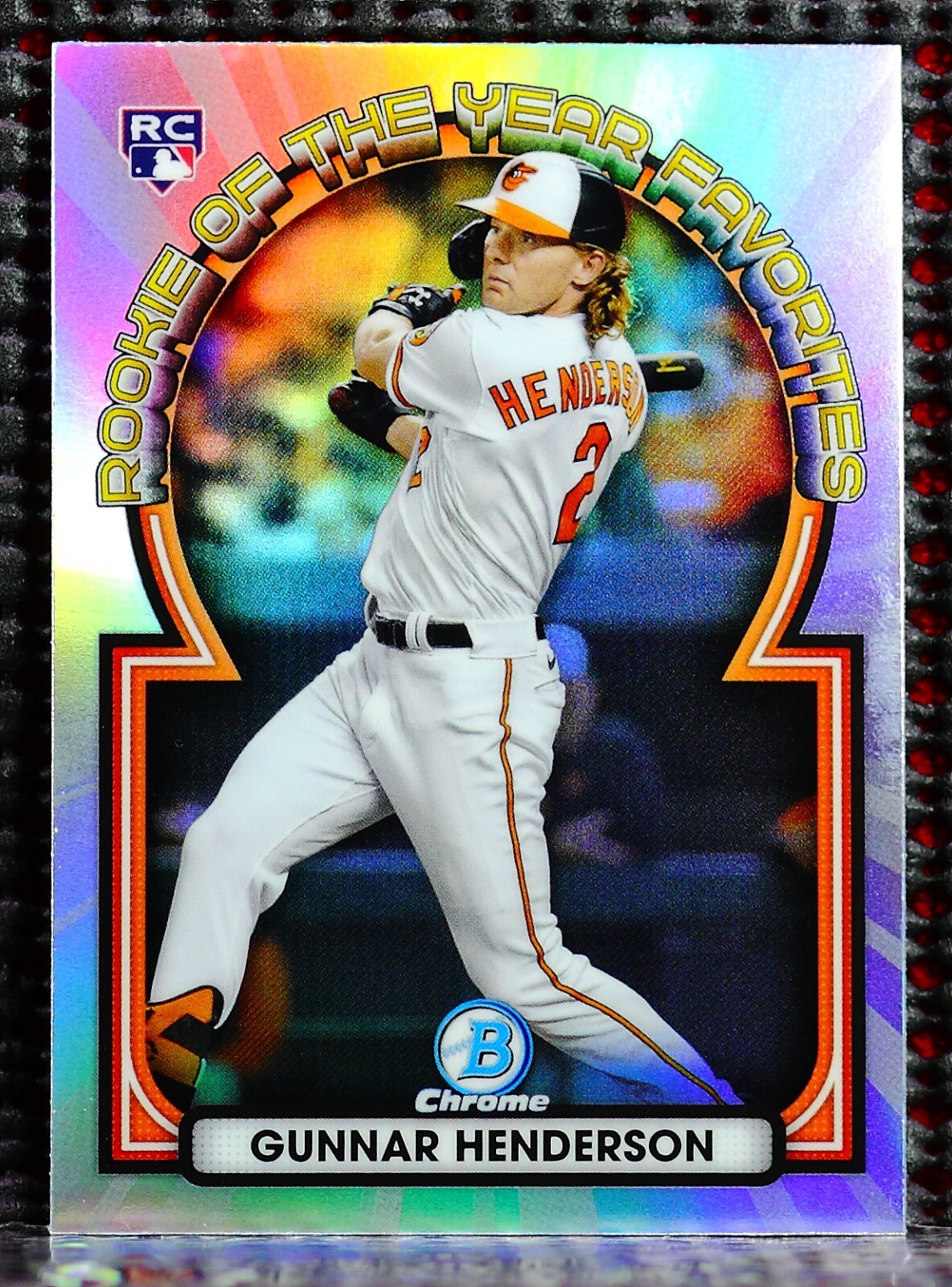 GUNNAR HENDERSON - 2023 BOWMAN CHROME ROOKIE OF THE YEAR FAVORITES #ROYF15