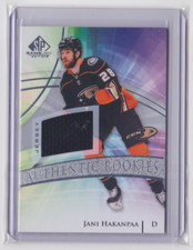 2020-21 UD SP GAME-USED AUTHENTIC ROOKIES JERSEY INSERT JANI HAKANPAA #166 DUCKS