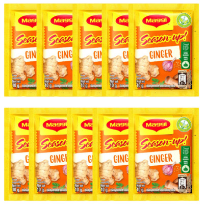 Maggi Season up Sachets Ginger 10g - Pack of 10 -  Tariffs are paid by us for US
