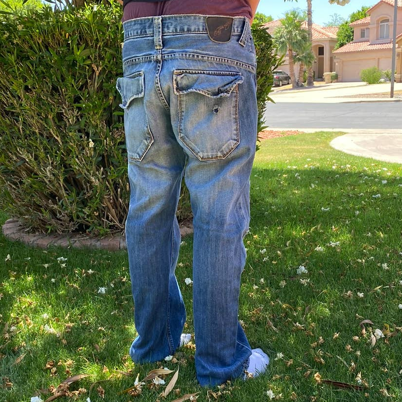Vintage Ed Hardy by Christian Audigier Designer Distress