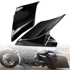 Vivid Black Stretched Extended Side Cover For Harley 14-23 Electra Street Glide