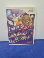 Nintendo Wii GameMill Brunswick Zone Cosmic Bowling 2010 some water damage cover