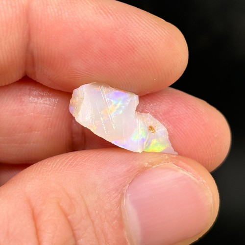 Piedra preciosa de ópalo brasileño fino en capas arco iris áspero - Imagen 4 de 5