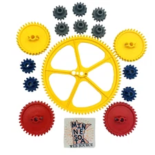 15 Knex Gears Red & Yellow Crown Med & Small K'nex Education Part Assortment