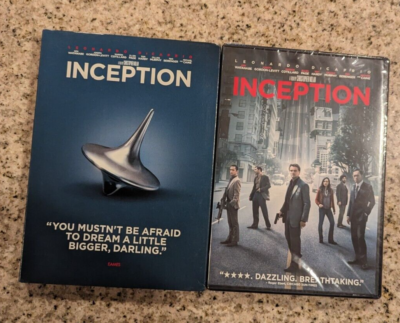 Inception Movie DVD Leonardo Decaprio New Sealed w/ rare spinner